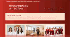 Desktop Screenshot of hausarztpraxis-am-schloss.de