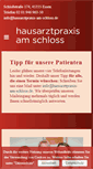 Mobile Screenshot of hausarztpraxis-am-schloss.de